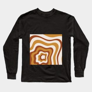 Waves Pattern Long Sleeve T-Shirt